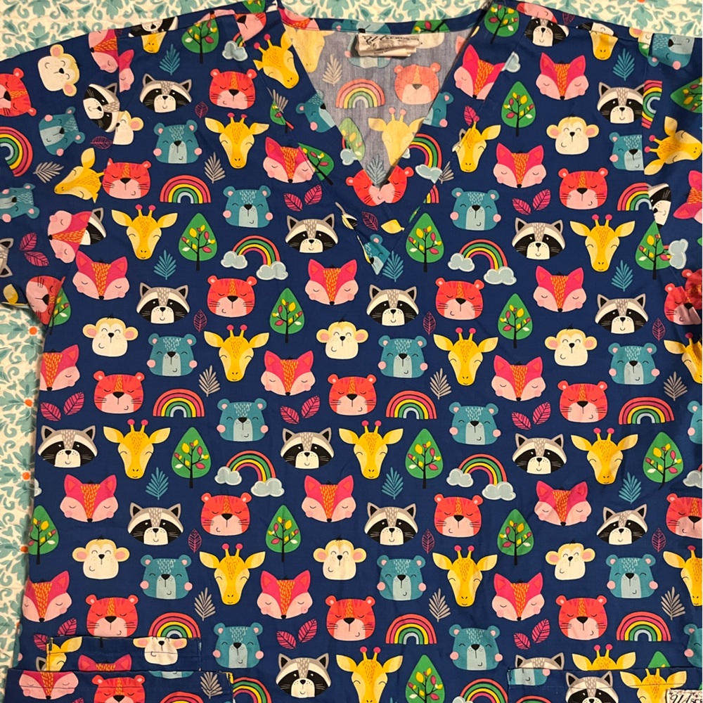 Scrub Top - Animals
